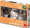 Tři koťátka Panoramic - Puzzle (150 dílků)