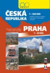 Česká republika - autoatlas 1:240 000, Praha - plán města 1:25 000