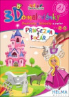 Princezna a kočár - 3D omalovánky