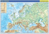 Evropa  - fyzická a politická mapa 1:17 000 000